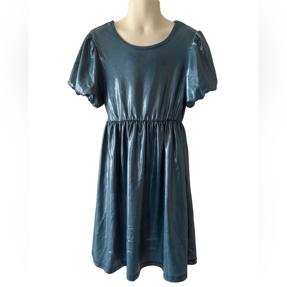 Wonder Nation- Metallic Cap Sleeve Dress; 6/6X